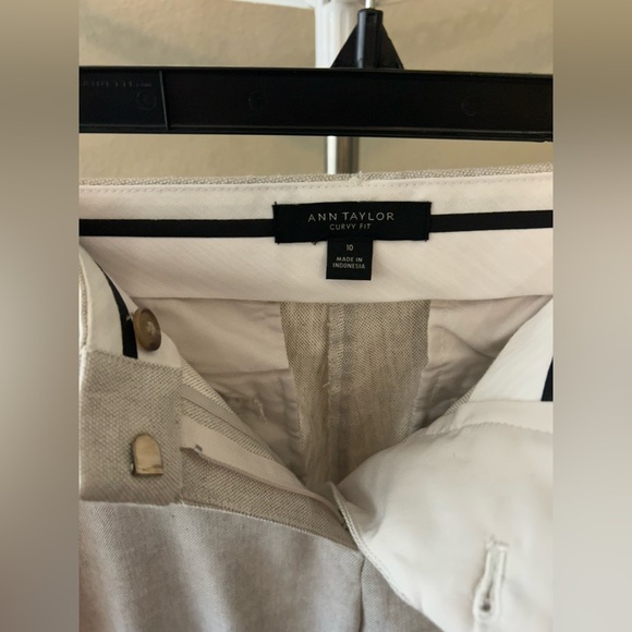 Ann Taylor Cream Blazer Suit with Pinstripe Lining - Picture 8 of 13